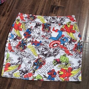 Fitted marvel skirt